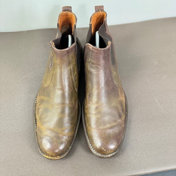 Johnston & Murphy Hartley Leather Chelsea Boots Mens Size 10M Brown Ccushioned - Picture 4 of 8
